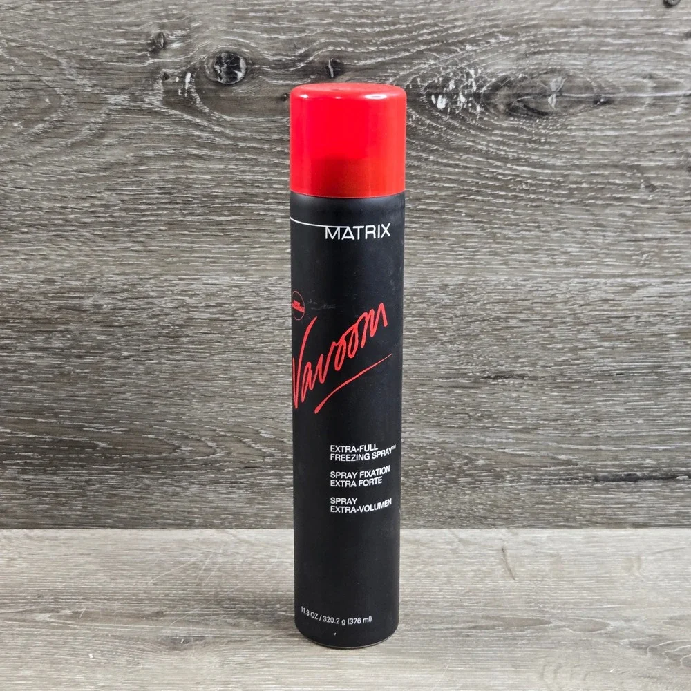 Vintage 1998 Matrix Vavoom Extra-Full Freezing Spray 11.3oz Black Red